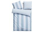 Bettwäsche OTTO HOME "Sari", blau, B/L: 200cm x 200cm, 1 Stk., 2 Stk., Flanell, B/L: 80cm x 80cm & 80cm x 80cm, 3, Flanell, Obermaterial: 100% Baumwolle, Bettwäsche, Bettwäsche, in verschiedenen Qualitäten, moderne Bettwäsche mit Streifen