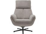 Relaxsessel DIE PLANBAR "MP-RS20079", grau (cyber mandel), B:79cm H:108cm T:89cm, 100% recyceltes Polyester, Sessel, Relaxsessel, 360 drehbar, Wippfunktion zusätzlich wählbar, Kaltschaumpolsterung