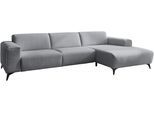 Ecksofa DIE PLANBAR "MP-IN24031", santos grau, B:298cm H:75cm T:174cm, 100% Polyester, Sofas, Ecksofa, SoftSitz-Kaltschaumpolsterung, wahlweise mit motorischer Vorziehbank