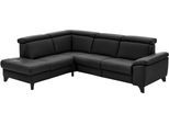 Ecksofa DIE PLANBAR "PN-EM23166 L-Form", schwarz, B:261cm H:80cm T:235cm, Sofas, Ecksofa, optional mit Kopfteilverstellung und Stauraum