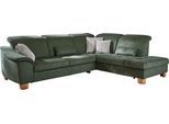 Ecksofa DIE PLANBAR "PP-LA23145 L-Form", grün (moos), B:299cm H:88cm T:243cm, 100% recyceltes Polyester, Sofas, Ecksofa, inkl. Kopfpolsterverstellung, Federkernpolsterung
