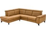 Ecksofa DIE PLANBAR "PN-EM23166 L-Form", gelb (kurkuma), B:261cm H:80cm T:235cm, Sofas, Ecksofa, optional mit Kopfteilverstellung und Stauraum