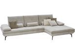 Ecksofa DIE PLANBAR "MP-IN23002 L-Form", beige (cyber ecru), B:322cm H:93cm T:188cm, 100% Recyceltes Polyester, Sofas, Ecksofa, wahlweise mit Armteil- und Sitztiefenverstellung