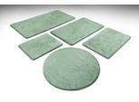 Badematte WECON HOME BASICS "Emil", salbei grün, H:25mm, Polyester, Badematten, Badematte, waschbar, rutschfest, strapazierfähig, pflegeleicht und super weich