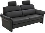 3-Sitzer DIE PLANBAR "PN-EM16031, mit Kopfstützen", schwarz, B:228cm H:119cm T:92cm, Sofas, 3-Sitzer, wahlweise mit Relaxauszug