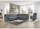Ecksofa DIE PLANBAR "PP-HS10002", steel, B:303cm H:92cm T:245cm, 100% Polyester, Sofas, Ecksofa, wahlweise mit Kopfteilverstellung, Bettfunktion und Stauraum
