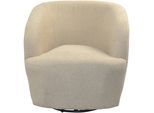 Drehsessel, beige, B:74cm H:70cm T:73cm, 100% Polyester, HOFMANN LIVING AND MORE, Sessel, Drehsessel