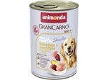 animonda GranCarno Sensitiv Nassfutter Hund Adult, Pute und Kartoffel 24x400 g