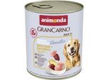 animonda GranCarno Sensitiv Nassfutter Hund Adult, Pute und Kartoffel 24x800 g