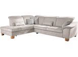 Ecksofa DIE PLANBAR "PP-LA23145 L-Form", ecru, B:299cm H:88cm T:243cm, 100% recyceltes Polyester, Sofas, Ecksofa, inkl. Kopfpolsterverstellung, Federkernpolsterung
