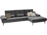 Ecksofa DIE PLANBAR "MP-IN23002 L-Form", schwarz (cyber anthrazit), B:322cm H:93cm T:188cm, 100% Recyceltes Polyester, Sofas, Ecksofa, wahlweise mit Armteil- und Sitztiefenverstellung