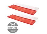 Livetastic , Weiß , Textil , H2 , Füllung: Polyester, Vlies , 90x200 cm , Oeko-Tex® Standard 100 , Bezug abnehmbar/waschbar, Ober- und Unterseite versteppt, für Hausstauballergiker geeignet, mit Aloe Vera, schadstoffgeprüft, Bezug rundum abnehmbar ,