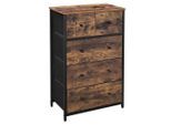 Möbelix , Schwarz, Dunkelbraun , Holzwerkstoff, Papier, Textil, Metall , 5 Schublade(n) Schubladen , 56x93x30 cm , stehend ,