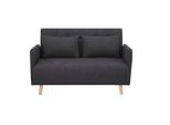 Luca Bessoni , Schwarz , Textil , Buche,Kiefer , massiv,massiv , Füllung: Komfortschaum , 132x81x90 cm , Liegefunktion , Wohnzimmer, Sofas & Couches, Schlafsofas, Schlafsofas