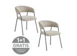 Mid.you , Grau, Schwarz , Metall, Textil , 58x76x61 cm ,