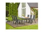 Siena Garden , Anthrazit , Kunststoff , rechteckig , 88x220x100 cm , Gartenmöbel, Gartenmöbel-Sets, Gartengarnituren