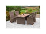Gardenson , Naturfarben, Cappuccino , Holz, Metall, Kunststoff, Textil , Akazie , Hartholz , Füllung: Schaumstoff , 66x111x61 cm , FSC , Gartenmöbel, Gartensessel, Gartenstühle