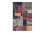 Möbelix , Mehrfarbig , Textil , Patchwork , rechteckig , 140x200 cm , Oeko-Tex® Standard 100 , für Fußbodenheizung geeignet, schmutzabweisend, für Hausstauballergiker geeignet, lichtunempfindlich, antistatisch, waschbar, pflegeleicht, strapazierfähig, leicht zusammenrollbar , Teppiche & Böden, Teppiche, Webteppiche, Flachwebteppiche