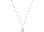 Kette mit Anhänger AMOR "2038059", bunt (silberfarben, weiß), Halsketten, Damen, Silber 925 (Sterlingsilber), L: 45 B: 1,3mm, mit Zirkonia (synth.), B:1,3mm