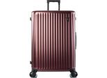 Hartschalen-Trolley HEYS "Smart Luggage, in verschiedenen Farben und Größen", Gr. B/H/T: 52cm x 76cm x 30cm 109 l, rot (burgundy), Polycarbonat, Koffer, Heys Handgepäck Smart Gepäck mit App-Funktion