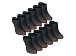12er Pack Damen Unsichtbare Pop-Socken 15 Denier Leichte No-Show Socken