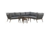 Dining-Loungeset Roxo ca. 283x221 cm Grau