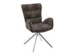 Sessel Liam -Trend- Webstoff Schwarz, Chromfarben