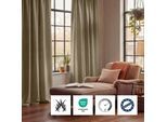 Vorhang NEUTEX FOR YOU "SALITOS-NXFR", dunkelbeige, B:300cm H:260cm, Obermaterial: 100% Polyester, Gardinen, Vorhang, Dim-Out / verdunkelnd - schwer entflammbar / FR