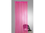 Fadenvorhang WECKBRODT "Rebecca" Gr. 4, pink, uni, B:148cm H:245cm, Polyester, Gardinen, Fadenvorhang, Fadengardine, Insektenschutz, transparent, kürzbar, Store