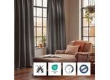Vorhang NEUTEX FOR YOU "SALITOS-NXFR", braungrau, B:200cm H:260cm, Obermaterial: 100% Polyester, Gardinen, Vorhang, Dim-Out / verdunkelnd - schwer entflammbar / FR