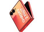 SAMSUNG Smartphone "Galaxy Z Flip 7", Energieeffizienz: B, rot (coral rot), 512 GB, Mobiltelefone, Smartphone