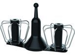 KRUPS Rührelement-Set "Krups Prep&Cook Zubehör Set", schwarz, B:35,6cm H:19,5cm T:39,9cm, Küchenmaschinen-Rührelemente, doppelt rotierender Schneebesen, hitzeresistente Matte