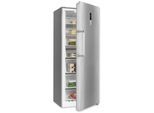 EXQUISIT Gefrierschrank "GS380-NF-H-050E inoxlook", Energieeffizienz: E, silber (silberfarben), B:71cm H:185,5cm T:71cm, Gefrierschränke, 380 L Gefrierschrank: No-Frost, 4-Sterne & flexibel mit LED-Licht, Gefrierschrank