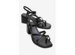 Lavish Leder Blockabsatz Sandale (Damen)