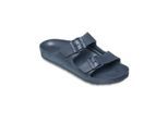Sandale QUIKSILVER "Embark", Herren, Gr. 12(45), lila (indigo), Obermaterial: Synthetikmaterial / Außensohle: EVA., Schuhe Sandale