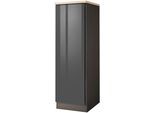 Vorratsschrank KOCHSTATION "KS-Virginia", grau (grau hochglanz), B:50cm H:165cm T:60cm, Holzwerkstoff, MDF, Schränke, Vorratsschrank, 50 cm breit, für viel Stauraum