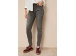 Skinny-fit-Jeans TAMARIS "aus bequemen Stretch-Denim", Damen, Gr. 42, N-Gr, grau (grau used), Denim/Jeans, Obermaterial: 74% Baumwolle, 24% Polyester, 2% Elasthan, unifarben, skinny fit lang, Jeans, schmale Beinweite, mit Gürtelschlaufenbund, mit Metallreißverschluss