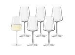 Weißweinglas STÖLZLE "Weißweingläser Power 400 ml 6er Set transparent", bunt (transparent), Glas, Trinkgefäße, Weißweinglas