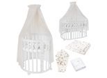 Waldin Babybett OWAL Kinderbett 7in1 mit Matratze, mitwachsendes Kinder-Bett