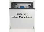BEKO vollintegrierbarer Geschirrspüler "BDIT16430", Energieeffizienz: D, silber (weiß, neutral), B:59,8cm H:86,1cm T:55cm, Geschirrspüler, XL - Geschirrspüler, vollintegrierbarer Geschirrspüler