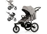 Kombi-Kinderwagen KINDERKRAFT "HELSI 2", Baby, grau, Stahl, Kinderwagen Kombi-Kinderwagen