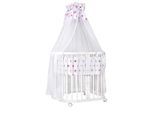 Waldin Babybett Kinderbett 7in1 mit Matratze, mitwachsendes Kinder-Bett