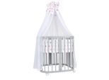 Waldin Babybett Kinderbett 7in1 mit Matratze, mitwachsendes Kinder-Bett