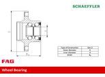 FAG Radlagersatz 713617940 für HONDA