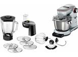 BOSCH Küchenmaschine "OptiMUM MUM9DT5S41", schwarz (platinum silber, schwarz), B:22,2cm H:33,7cm T:43,3cm, Küchenmaschinen, integrierter Timer, diverses Zubehör, Knethaken, Schlag-, Silikonbesen, Küchenmaschine