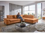 Ecksofa DIE PLANBAR "MP-IN18012 L-Form mit Federkern-Polsterung", braun (zimt), B:310cm H:85cm T:260cm, 100% Polyester, Sofas, Ecksofa, mit Sitztiefenverstellung, optional Kopfteilverstellung & Bettfunktion