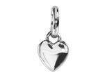 Kettenanhänger OSTSEE-SCHMUCK "Ostsee-Schmuck Anhänger kleines Herz 5 mm", weiß, Schmuckanhänger, Damen, 10 x 5mm, Silber 925 (Sterlingsilber), 0,3 g, Kettenanhänger
