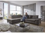 Ecksofa DIE PLANBAR "MP-IN18012 L-Form mit Federkern-Polsterung", grau (anthrazit), B:310cm H:85cm T:260cm, 100% Polyester, Sofas, Ecksofa, mit Sitztiefenverstellung, optional Kopfteilverstellung & Bettfunktion