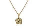 Kettenanhänger FIRETTI "Schmuck Geschenk Gold 333 Halsschmuck Anhänger Halskette Butterfly", gold (gelbgoldfarben), Schmuckanhänger, Mädchen, Gelbgold 333, 0,35 g, Kettenanhänger, Made in Germany