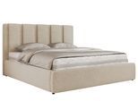 POLSTERBETT SAVINO CLASSIC 160/200 - Creme Struktur - Multipocket-Matratze